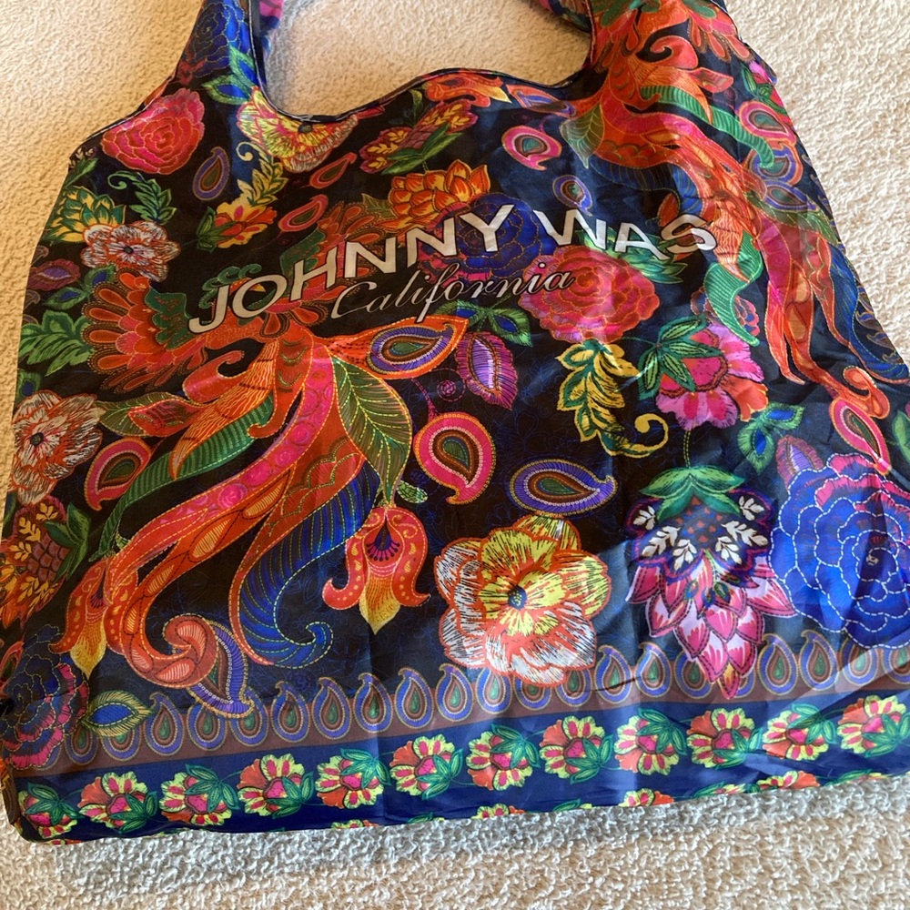 Johnny Was Vibrant Floral Tote Bag
